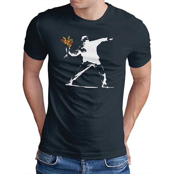 T-Shirt Homme Banksy Zebra - Design Graffiti Art Urbain Coloré, Taille XXL/XXXL, Coton