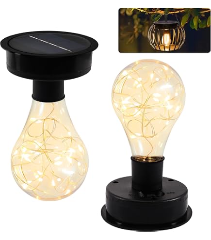 Lot De 4 Lampes Solaires De Rechange 9cm - Lumière Chaude + RGB, étanche IP44 - Pour Jardin, Terrasse