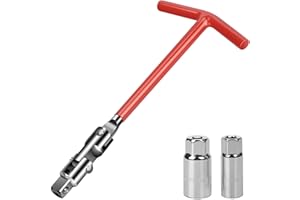 sukudon Klucz do świecy zapłonowej, uniwersalny klucz do świec zapłonowych do samochodu i motocykla, zestaw kluczy do świec zapłonowych 16/21 mm, zestaw kluczy nasadowych do świec zapłonowych