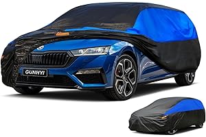 Gunhyi Autoabdeckung Kombi Wasserdicht und Atmungsaktiv, Vollgarage Autoplane für Audi A4 Avant, VW Passat Estate, Skoda Octavia Combi, BMW 3er Touring. Auto Abdeckung (450 zu 485 cm)