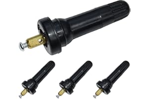 DURONGE 4 Stück TPMS Reifendrucksensor Ventile, Ersatz Gummiventile für RDKS, Langlebige Ventilstämme mit Montagezubehör, Universelle Passform für Autos