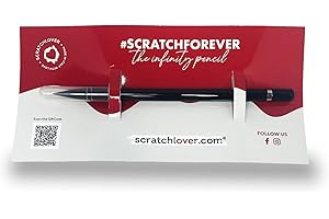 Scratch Lover The New Infinity Pencil – Matita con Punta perpetua, Fino a 20 km di Scrittura Come 200 Matite Classiche, Idea Regalo, gadget di Design