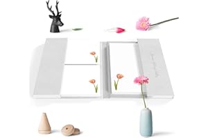 Me Loovely Tulip Letter Writing Paper and Envelopes Set Stationery Supplies for School Home & Office | Christmas Gifts (20 Letters, & 20 Envelopes with Folder)