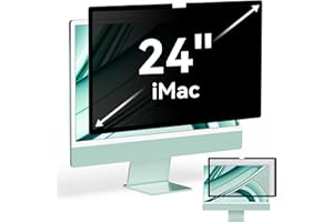 Protescreen Filtre de Confidentialité pour iMac 24 Pouces (2021-2023,M1,M3),Amovible Protection Ecran Filtre Anti Espion Lumière Bleu Reflet,Computer Privacy Screen pour iMac 24"