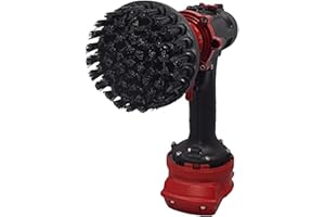 Kornely™ Brosse de Perceuse Premium- Ultra Rigide, Noire, 10 cm. Nettoyeur Professionnel à Puissance. Ne Raye Pas les Surfaces. Convient pour Nettoyer les Grills, Pierres, Briques, Carreaux Extérieurs