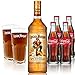 Produktbild Cuba Libre Set - Captain Morgan Spiced Gold Rum 70cl (35% Vol) + 4x Coca Cola 0,2L + 2x Captain Morgan Glas Gläser 2/4cl geeicht