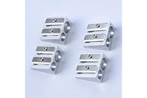 U-K Simple en Alliage de Zinc Double Trous Taille-Crayons Belle Papeterie métal Acier Lames stylos Outil de Coupe Fournitures de Bureau Scolaire Fashion Processed