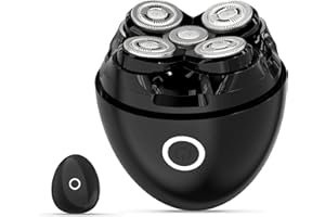 QUALITY PARK Rasoio Testa Calva, 2025 Nuovo Modello Rasoio Elettrico Barba, 5D Rasoio Capelli Uomo Testa Galleggiante Magnetica, Wet & Dry, Impermeabile IPX7, 120 Minuti Tempo Utilizzo, ricarica Type-C