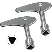 Panel Lock Triangular Key 9.5mm X 8.5mm Triangular Lock Key 2pcs Triangle Socket Spanner Key For ...