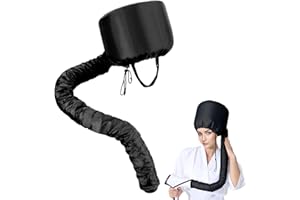 NUMLOT Casque pour Sèche Cheveux,Bonnet de Sèche-cheveux,Casques Chauffants pour Séchage Cheveux e Conditionnant en Profondeur,pour le Style de Séchage Curling, Sèche-Cheveux à Capuchon (Noir)