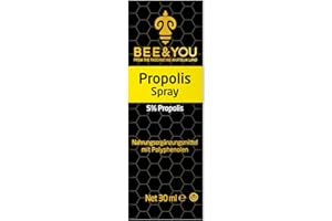 ‎BEE & YOU BEE&YOU Propolis Spray, Nasenspray 30 ml Propolis Extrakt, Spray für Nase, für Kinder und Erwachsene, befreit die Nase,ohne Zusatzstoffe, natürlich, ohne Alkohol & Gewöhnungseffekt, 33 Auszeichnungen