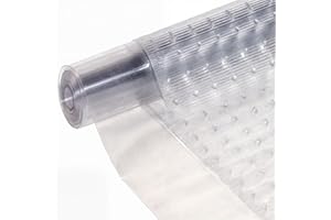 PriceKingX Vinyl Carpet Protector – Non-Slip Rug Runner – Heavy Duty Transparent Vinyl Roll, Waterproof Floor Mat, Clear Guard Protector Sheet, For Home, Kitchen And Office, Hallway, (4 FT X 27")