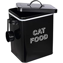 Organizzazione Cucina Contenitore Cibo Cane Geyecete - Acciaio, 6L, Verde, Con Coperchio E Cucchiaio, Mantiene Fresche Le Crocchette Contenitore Crocchette 6 Litri