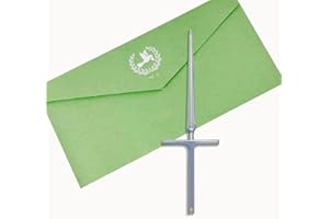 JIMCOM 1Pcs Letter Opener, Alloy Envelope Opener Silver Letter Opening Knife for Sealed Documents or envelopes in Home or Office (9 inch)