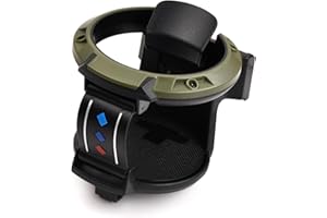 Anseom Car Cup Holder, Air Vent Cup Holder For Cars With Air Clip Multifunction Button Hook for Keys and Small Items for Bottle Can Drink Thermos Cup Coffee Bottle Insert (black+green)