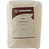 BONGIOVANNI FARINE E BONTA' NATURALI Farina di Soia Tostata Degrassata, Macinazione da Soia Tostata - Formato da 1kg