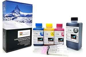 OFFICE CHANNEL24 550ml Refill Ink Kit – Compatible with HP 302 / 302XL Ink Cartridges – For HP DeskJet 1110, 2130, 3630, 3634, Envy 4520–4527, OfficeJet 3830, 3832, 4652, 5230 Printers