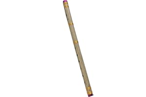 GAVYA INTERNATIONAL Bamboo Bansuri Flute for beginners A Key 7 Holes Fipple Woodwind Clarinet Bamboo Quena Flute Musical Instrument Krishna Flute Birthday Gift 16 Inch