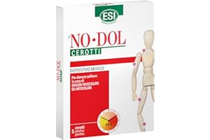 NODOL ESI - No-Dol Cerotti con Arnica, Artiglio del Diavolo e Canfora, Allevia Dolori Muscolari, Articolari e Contratture, Dona Sollievo Fino a 24 Ore, Senza Coloranti e Parabeni, 5 Pezzi