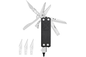 NexTool E1 Herramienta de Bolsillo,Multiherramienta 10 Funciones Accesorios de Camping Cuchillo Plegable,Cuchillo de Artesanía,Destornillador de Doble Uso,EDC Cuchillo de Bolsillo Regalos para Hombres