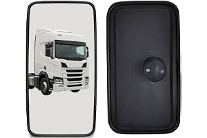 2 x speglar sidospeglar bakspeglar universell 33 cm x 19 cm för skåpbil lastbil bil traktor grävmaskin vänster höger E6
