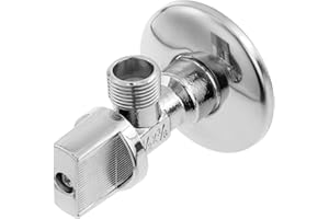 PrimeMatik - Llave de Paso Cisterna en escuadra 1/2"-3/8" teflón antical