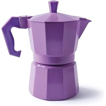 Excelsa"Chicco Color - Cafetera para 3 Tazas, Color Lila : Amazon ...