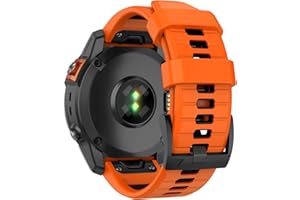 MYSNBKN 26mm Cinturino rapido per Garmin Fenix 7X Pro/Fenix 7X/Fenix 6X/Fenix 6X Pro/Fenix 5X/Fenix 5X Plus/Fenix 3/Fenix 3 HR, Cinturino di ricambio in silicone morbido