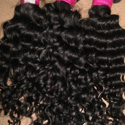 Virgin Peruvian Remy Hair Curly Grade AAAA (16", 1b)