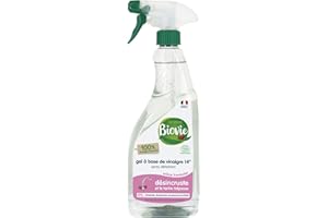Biovie - Spray vinaigre framboise 14° - Droguerie - Ecodétergent - Spray de 750ml
