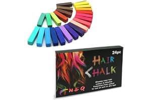 H&Q TRADERS Hair Chalk, 24-Color Set Non-Toxic Temporary Hair Dye Pastels for Women, Girls, Kids, Teens, and Adults - Easy to Apply, Washable, Vibrant, and Safe Hair Coloring Solution H&Q