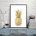 Produktbild nuohuilekeji Fashion Ananas Muster Schlafzimmer gerahmt Decor Geschenk Wandbild Ölgemälde Kunst Bilder, 1#, 30x40cm