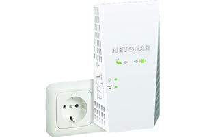 NETGEAR Répéteur WiFi (EX6250), Amplificateur WiFi AC1750, Repeteur WiFi puissant couvre jusqu'à 130m², WiFi Extender compatible toutes Box Internet, WiFi Booster avec 1 seul nom de réseau unique