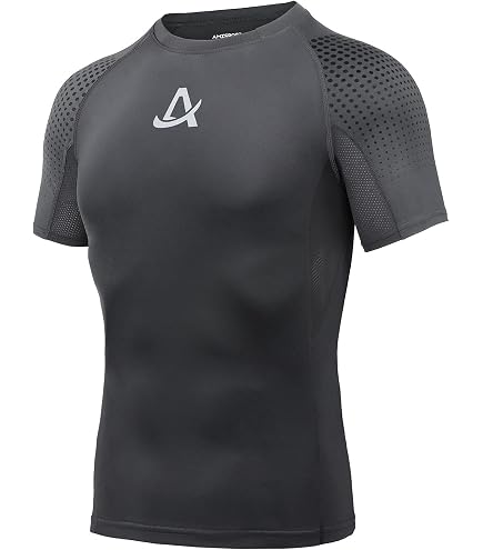 Maglietta sportiva da uomo a maniche corte, da corsa, da palestra, traspirante, fresca e asciutta, per allenamento atletico, bodybuilding, fitness, allenamento muscolare, camicie da uomo, leggera, da