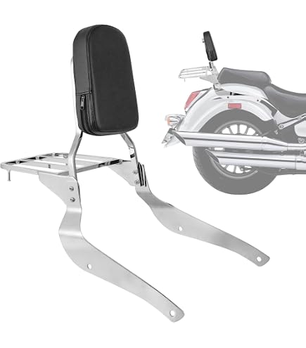 Flame Sissy Bar Backrest For Suzuki Boulevard M50 VZ800 / C50 VL800 / C50T 2005-2012
