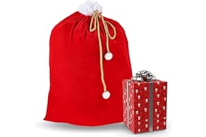TK Gruppe Timo Klingler Nikolaussack 90x60 cm - Weihnachtssack - Accessoire Geschenkesack - Christmas Bag - Weihnachten - Weihnachtsmann Kostüm für Geschenke