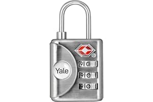 Yale Lucchetto da viaggio a combinazione con tecnologia Travel Sentry Approval TSA YTP1/32/119/1 con indicatore di ispezione