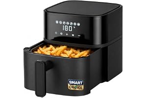 Lifelong Smartchoice 4.2L Digital Air Fryer |7 Preset Menus| Detachable Handle, Touch Panel, Non-Stick Basket| 360° Rapid Air Technology |Use Little to No Oil, Frying, Grilling, Baking,Roasting |1200W