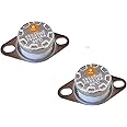 PENTASTARA®-KSD-301GS 16A 85 Degree Thermostat Temperature Controller Switch 10A 250VAC for-Microwave,Oven,Coffee Maker,Heater, Electric Iron, Dryer, air Conditioning,etc (2 Units)