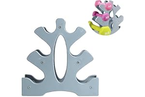 ASHLEYYA Rack Halter Hantel Ständer Vertikal Ständer für Kurzhanteln Hantelständer Hantelbaum Hantelhalterung Hantel Rack Kunststoff Vertikal Ständer für Kurzhanteln Hantelständer Hantel Halter Rack（Grau)