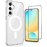 CONSTRAIN - Samsung Galaxy S26 FE İ&ccedil;in Tam Kaplayan Temperli Kırılmaz Cam + MagSafe İle Uyumlu Kılıf Silikon Kapak Set