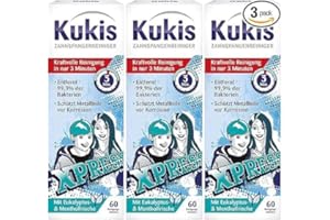 ‎KUKIDENT Kukident Kukis Zahnspangen-Reiniger - Tabs zur Reinigung von losen Zahnspangen - 3 x 60 Tabletten