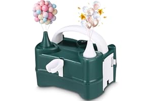 PERMUST Pompe à Ballons électrique,Gonfleur Ballon Electrique,Pompe à Ballons électrique pour Les Ballons de Mariage, Gonfleur Ballon Baudruche,Anniversaire et fête,Pompe Ballon Anniversaire,220V 400W