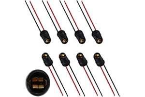 Greluma 8 Pcs T10 W5W 194 Enchufes de bombillas LED Adaptador de conector de arnés precableado para automóvil, camión, motocicleta