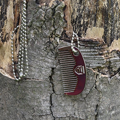 Bartbürste & Bartkammkette zur Bartpflege – Hochwertiges Bartpflege-Set – MADAMARI BEARDS – Bartbürste mit Wildschweinborsten inklusive Bartkamm aus Metall zur Pflege unterwegs – Metallbox für eine ideale Geschenkidee – Besonders weiche Borsten - 9