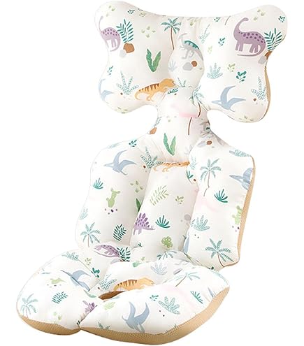 Coussin Réducteur Poussette & Siège Auto 75x36 Cm – Coton Doux Motif Cartoon, Épaisseur 4 Cm, Confort Bébé