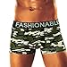 Produktbild Herren Tarnung Boxershorts Baumwolle Unterhose Unterwäsche Locker Weiche Komfort Unterhose Retropants Retroshorts Beiläufige Strecken Atmungsaktiv Slips Schnell trocknend Bikini (L, C)