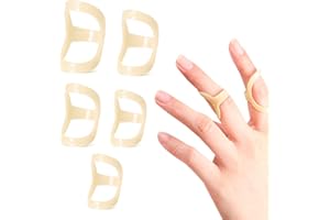 AWAVM 5-teiliges Set Fingerfixatoren Tragbare Fingerschienen Fingerring Abdeckungen Gelenkschutz Hammerförmige Fingerfixatoren Linderung Schmerzen