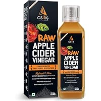 AS-IT-IS Nutrition Raw Apple Cider Vinegar with Mother 500ml- Undiluted & Unfiltered