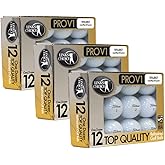 Premium Karışık Golf Topları, 96'lı Paket, Sarı